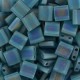 Miyuki tila 5x5mm beads - Matted Transparent teal ab TL-2405FR